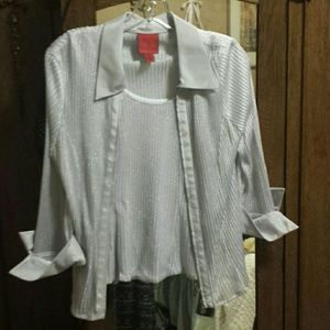 Silver twin set
